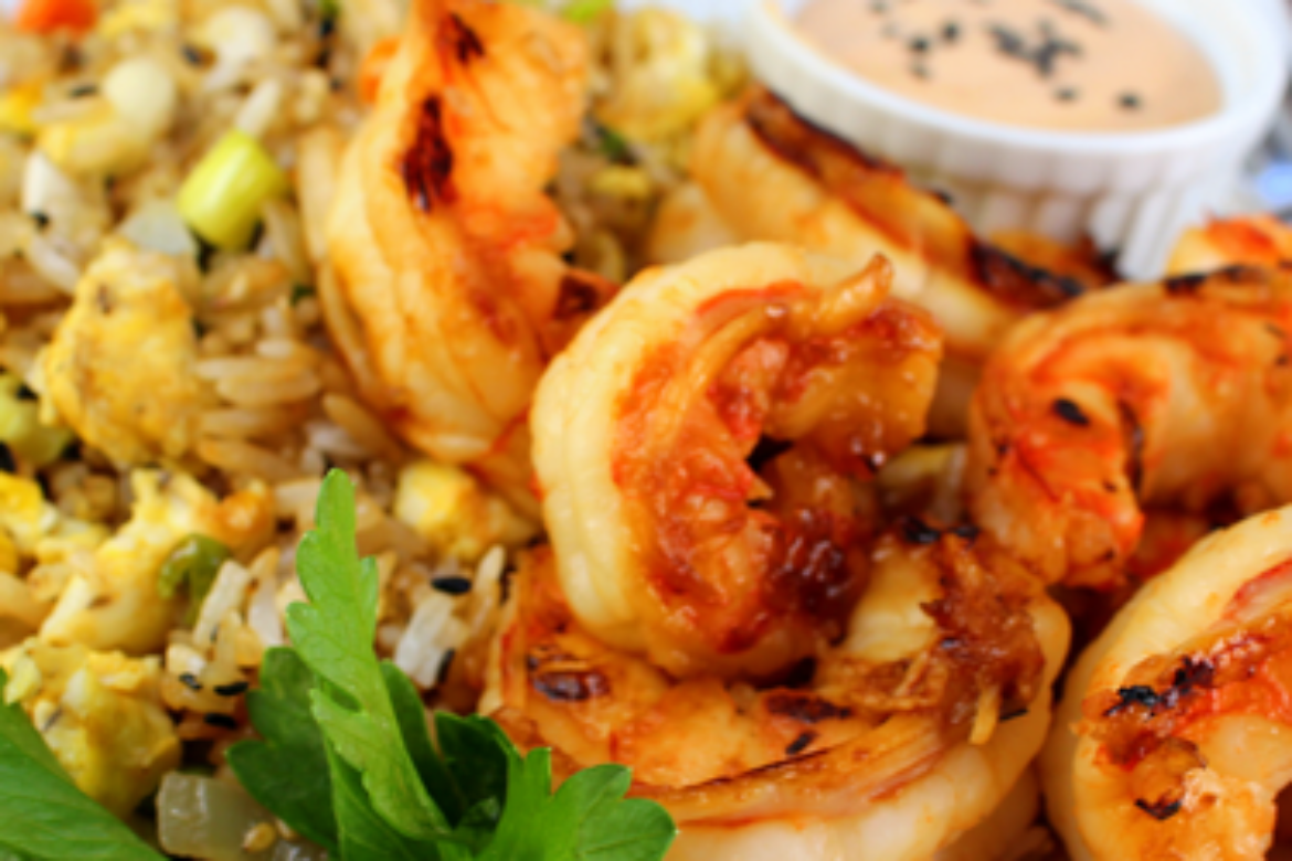 Shrimp and Scallop Flambé